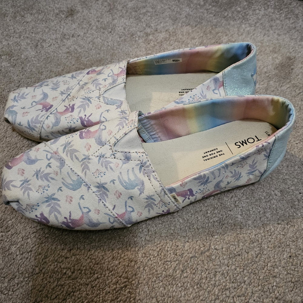 Toms Pastel Unicorn Slip On